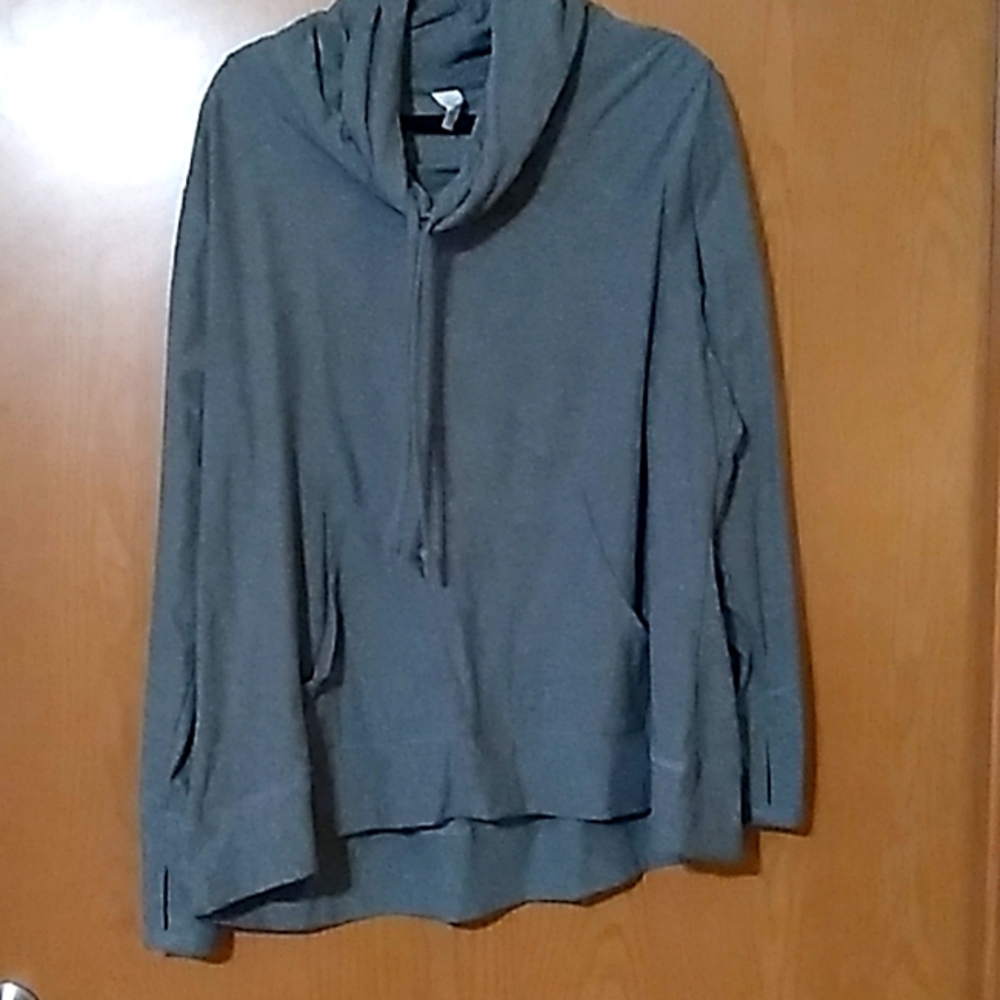 Green 1X lightweight sweatshirt